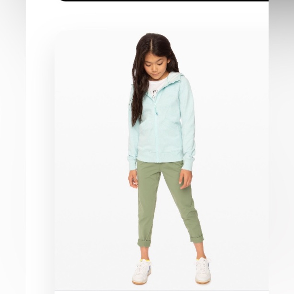 NWOT Ivivva Hoodie - Heathered Aquamarine Light French Terry